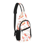 Watercolor Koi Fish Carp Fish pattern All Over Print Chest Bag