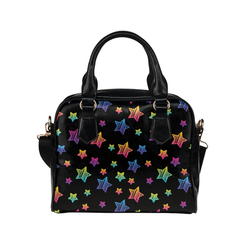 Colorful star pattern Shoulder Handbag