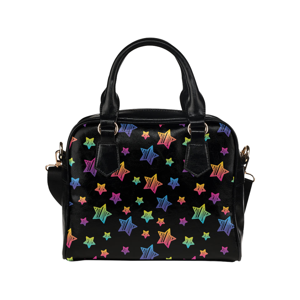 Colorful star pattern Shoulder Handbag