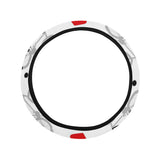 Bicycle Pattern Print Design 04 Car Steering Wheel Cover