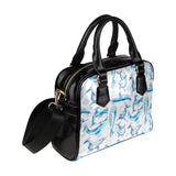 Watercolor dolphin pattern Shoulder Handbag