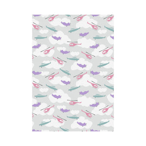 Helicopter plane pattern House Flag Garden Flag