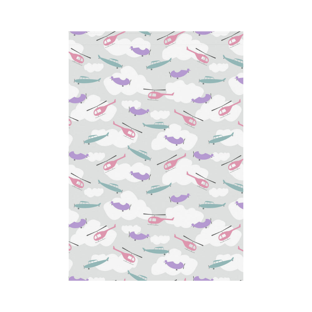 Helicopter plane pattern House Flag Garden Flag