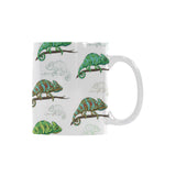 Chameleon lizard pattern Classical White Mug (Fulfilled In US)