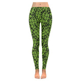Green hop pattern Women's Legging Fulfilled In US