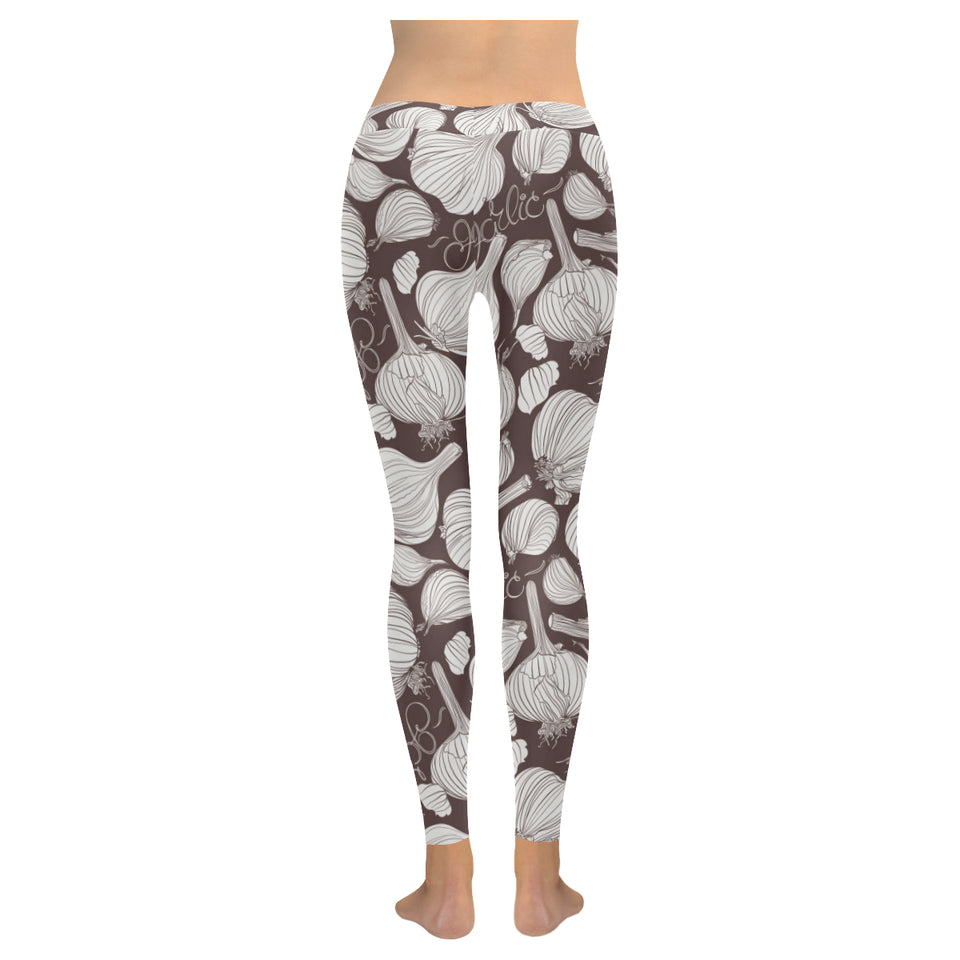 Garlic bulb dark background Women's Legging Fulfilled In US