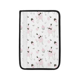 Poodle dog rose cake pattern Car Seat Belt Cover