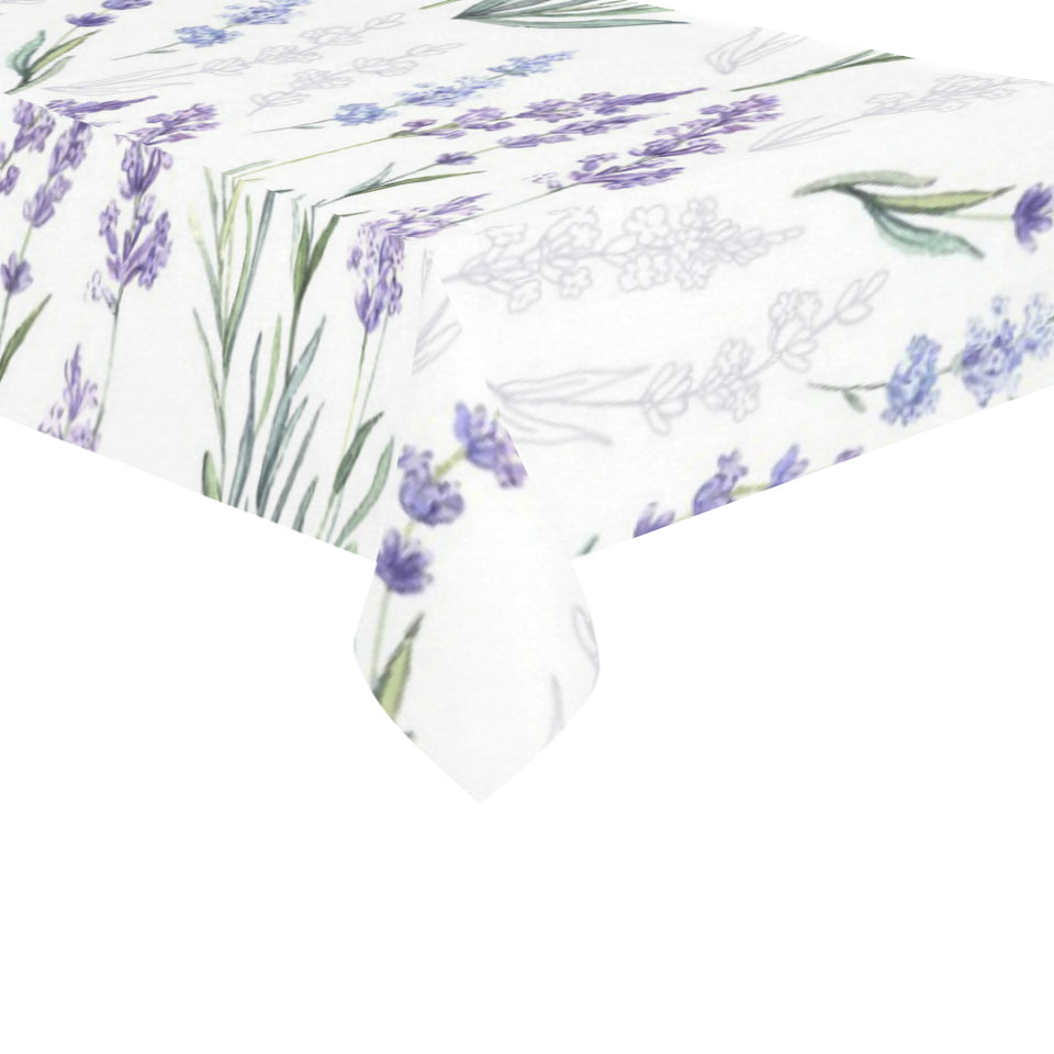 Hand painting Watercolor Lavender Tablecloth