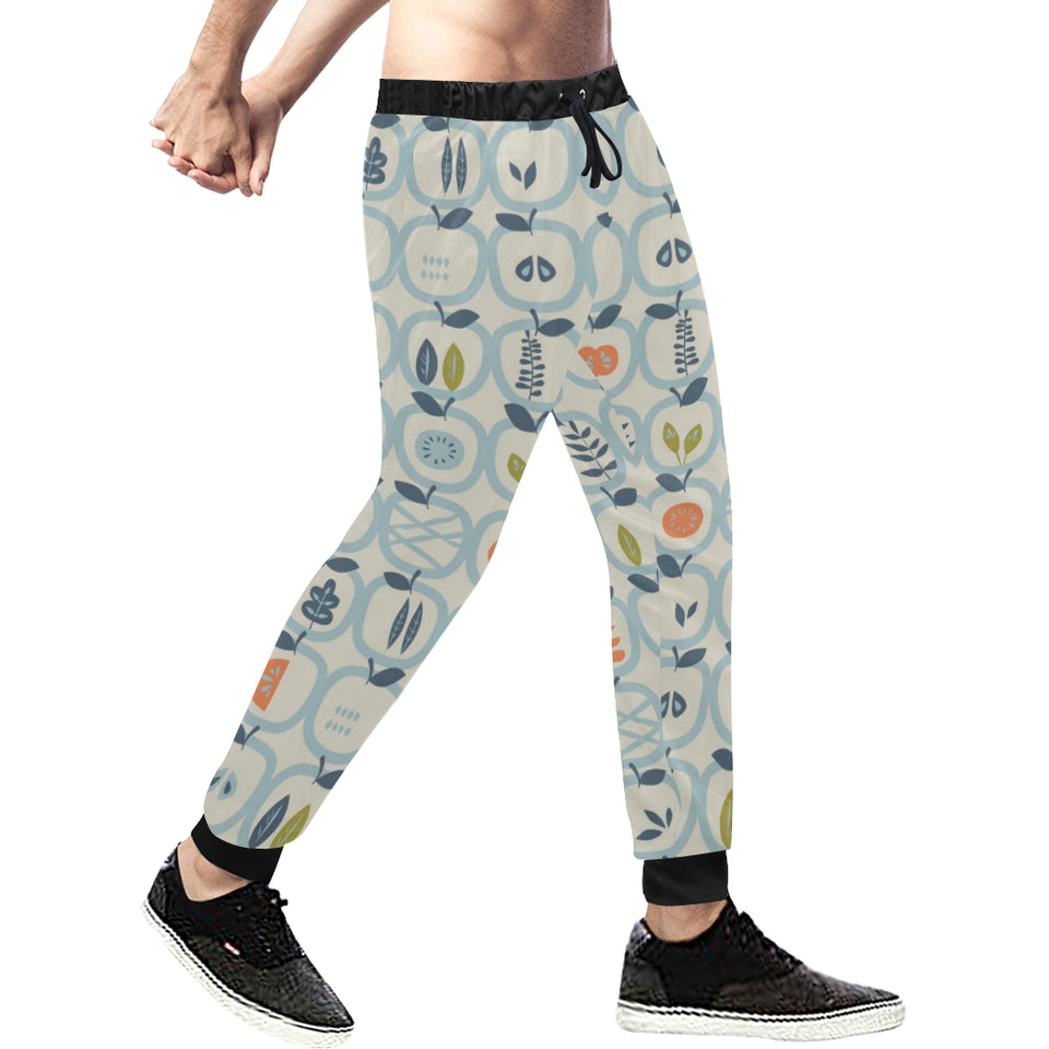 apples leaves pattern Unisex Casual Sweatpants