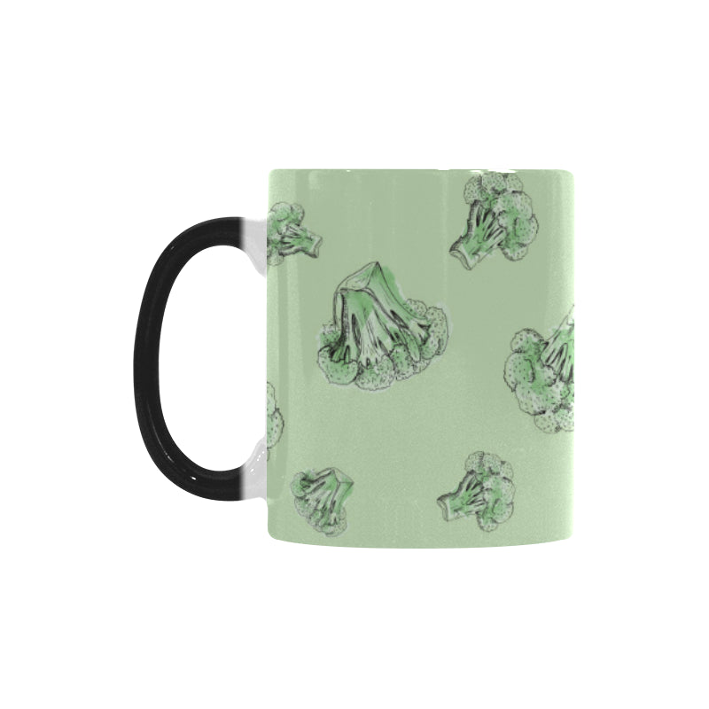broccoli sketch pattern Morphing Mug Heat Changing Mug