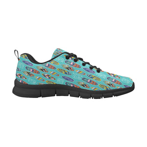 Surfboard Pattern Print Design 05 Women's Sneaker Shoes