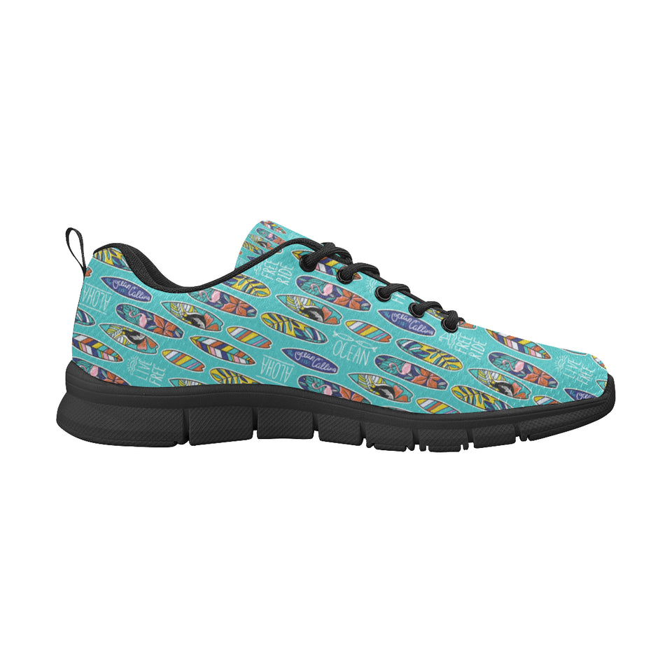Surfboard Pattern Print Design 05 Women's Sneaker Shoes
