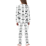 Mustache Beard Pattern Print Design 04 Kids' Boys' Girls' All Over Print Pajama Set