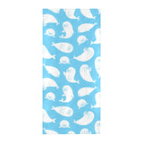Cute white sea lion seals pattern Beach Towel
