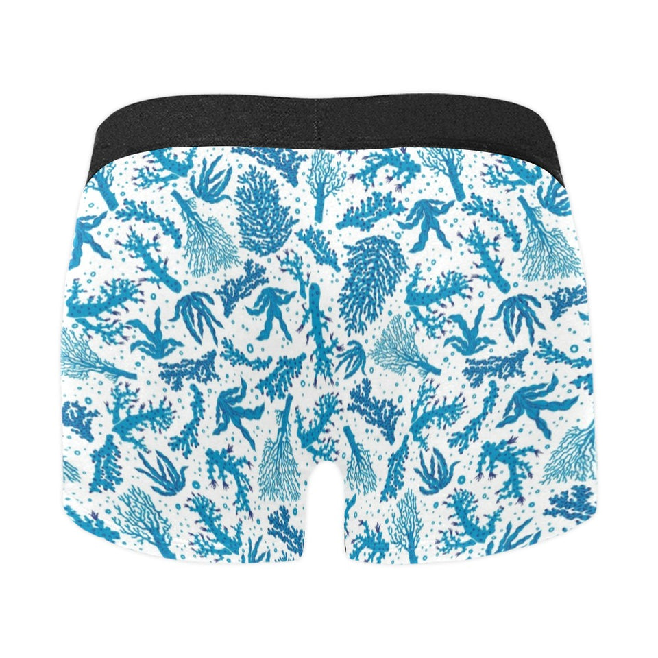 Coral Reef Pattern Print Design 01 Men's All Over Print Boxer Briefs Men's Underwear