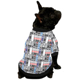 Skate Board Pattern Print Design 04 All Over Print Pet Dog Round Neck Fuzzy Shirt