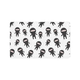 Ninja pattern plaid background Doormat