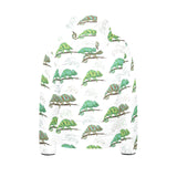 Chameleon lizard pattern Kids' Boys' Girls' Padded Hooded Jacket
