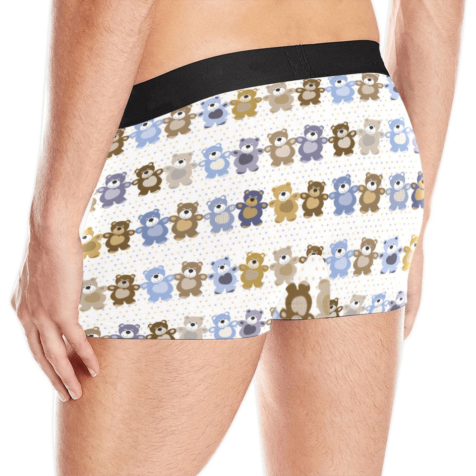 Teddy Bear Pattern Print Design 02 Men's All Over Print Boxer Briefs Men's Underwear