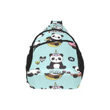 Cute baby panda pattern All Over Print Chest Bag