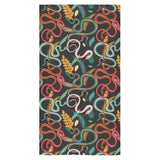 Colorful snake plant pattern Bath Towel