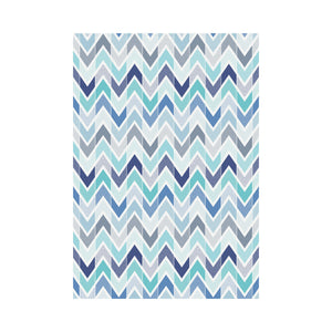 zigzag chevron blue pattern House Flag Garden Flag