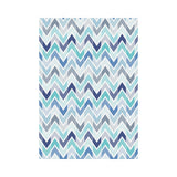 zigzag chevron blue pattern House Flag Garden Flag