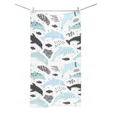 Cute dolphins Childish Style pattern Bath Towel