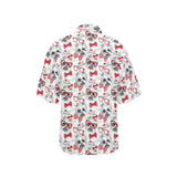 Yorkshire Terrier Pattern Print Design 04 Women's All Over Print Hawaiian Shirt