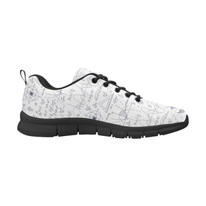 Math Pattern Print Design 03 Men's Breathable Sneakers ( Model 055)