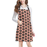 Lips Pattern Print Design 02 All Over Print Adjustable Apron