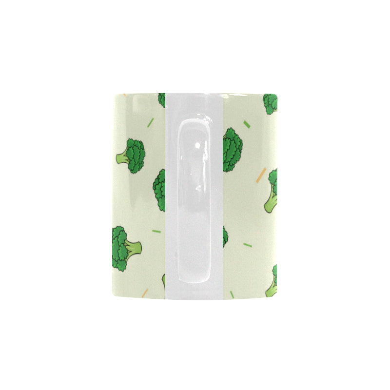 Broccoli pattern Classical White Mug (Fulfilled In US)