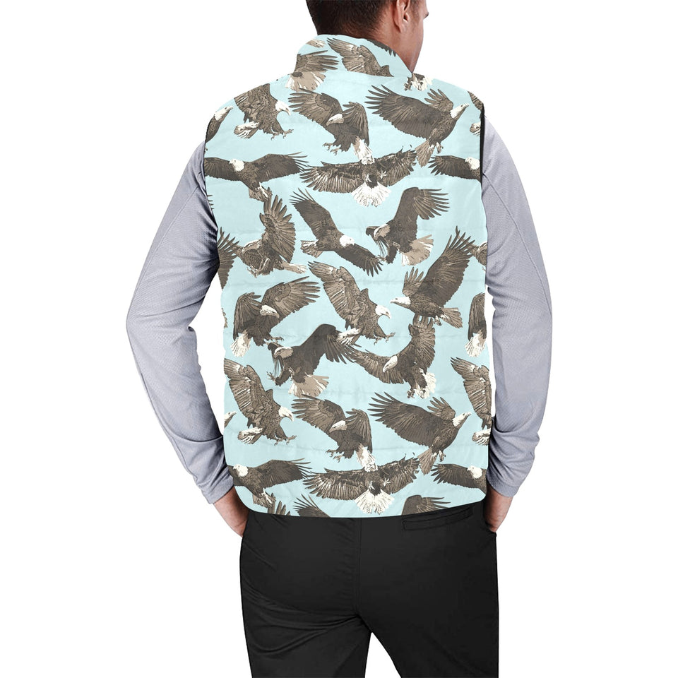 Eagle Pattern Print Design 01 Men's Padded Vest