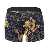 Gold dragon pattern Men's All Over Print Boxer Briefs Men's Underwear