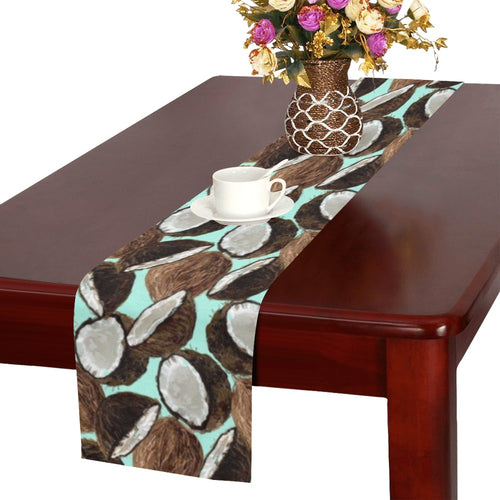 Coconut Pattern Print Design 03 Table Runner