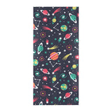 colorful space pattern planet star Beach Towel
