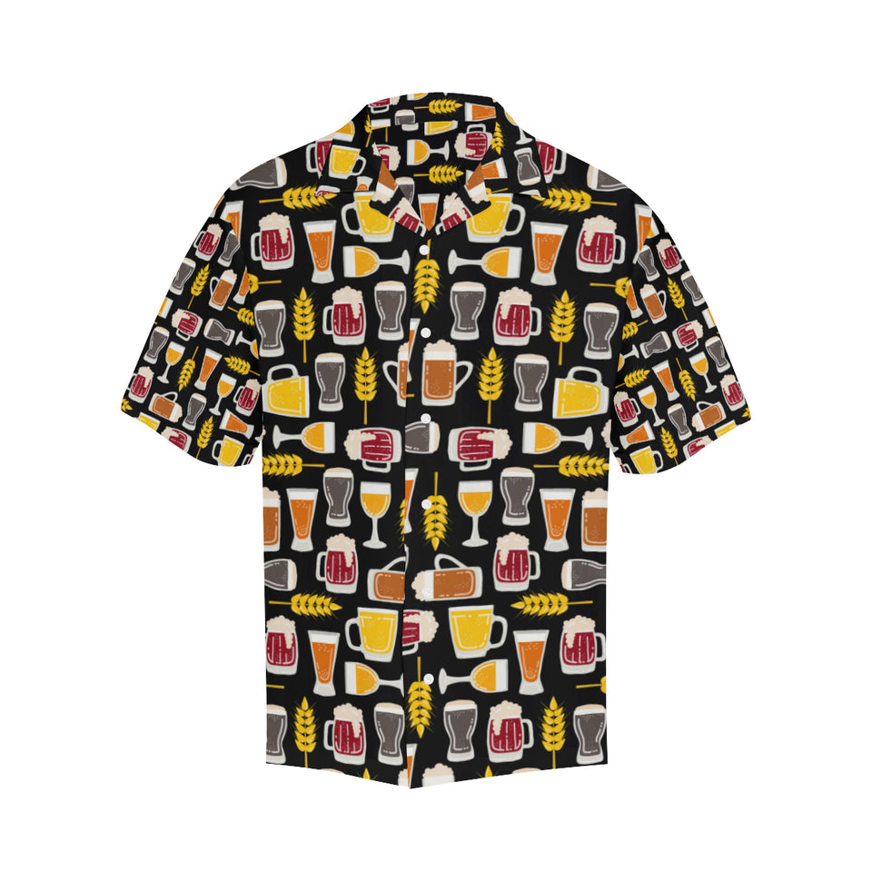 Beer type pattern Men's All Over Print Hawaiian Shirt