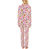 Squirrel Pattern Print Design 02 Women's Long Pajama Set