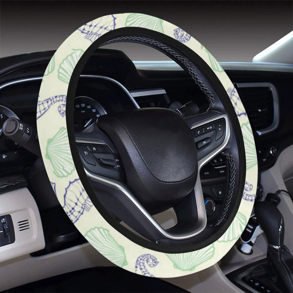 Seahorse shell pattern Car Steering Wheel Cover