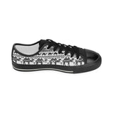 Camel polynesian tribal pattern Kids' Boys' Girls' Low Top Canvas Shoes Black