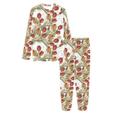 Red tulips and daffodils pattern Women's All Over Print Pajama Set