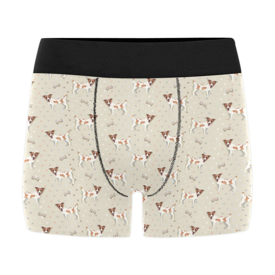 Jack Russel Pattern Print Design 02 Men's All Over Print Boxer Briefs Men's Underwear