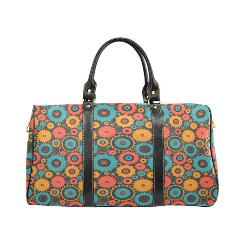 Gear Pattern Print Design 01 Travel Bag
