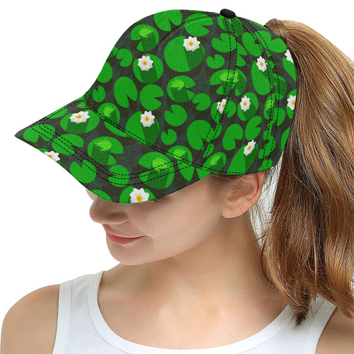 Frog waterlily pattern All Over Print Snapback Cap