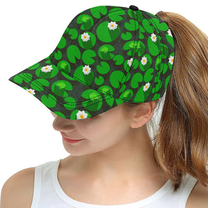 Frog waterlily pattern All Over Print Snapback Cap