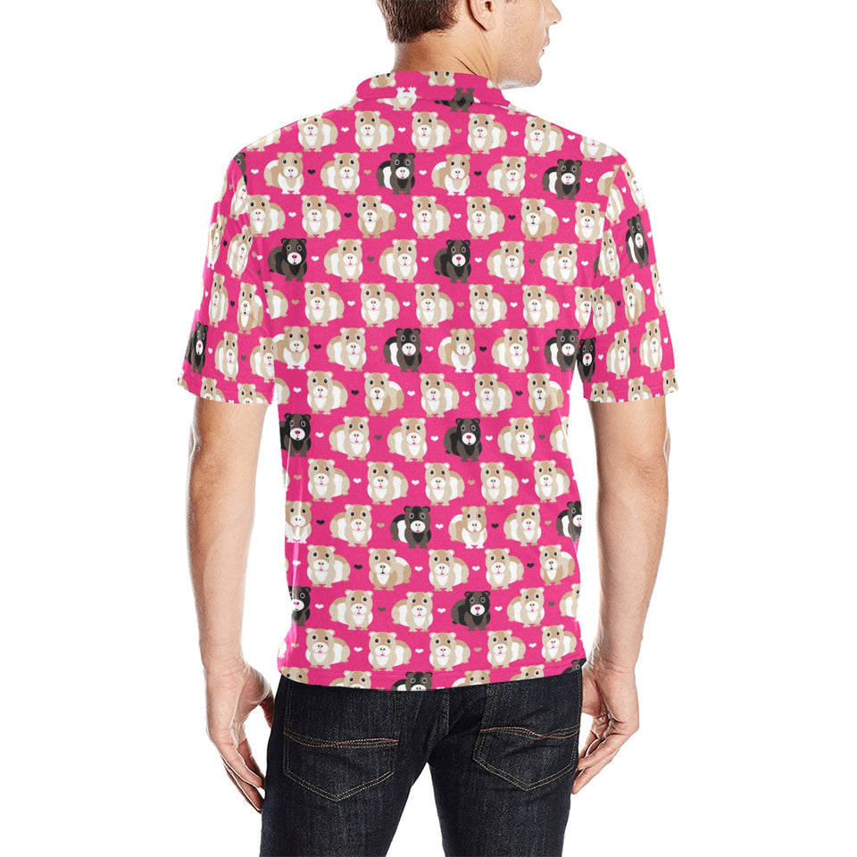 Guinea Pig Pattern Print Design 01 Men's All Over Print Polo Shirt