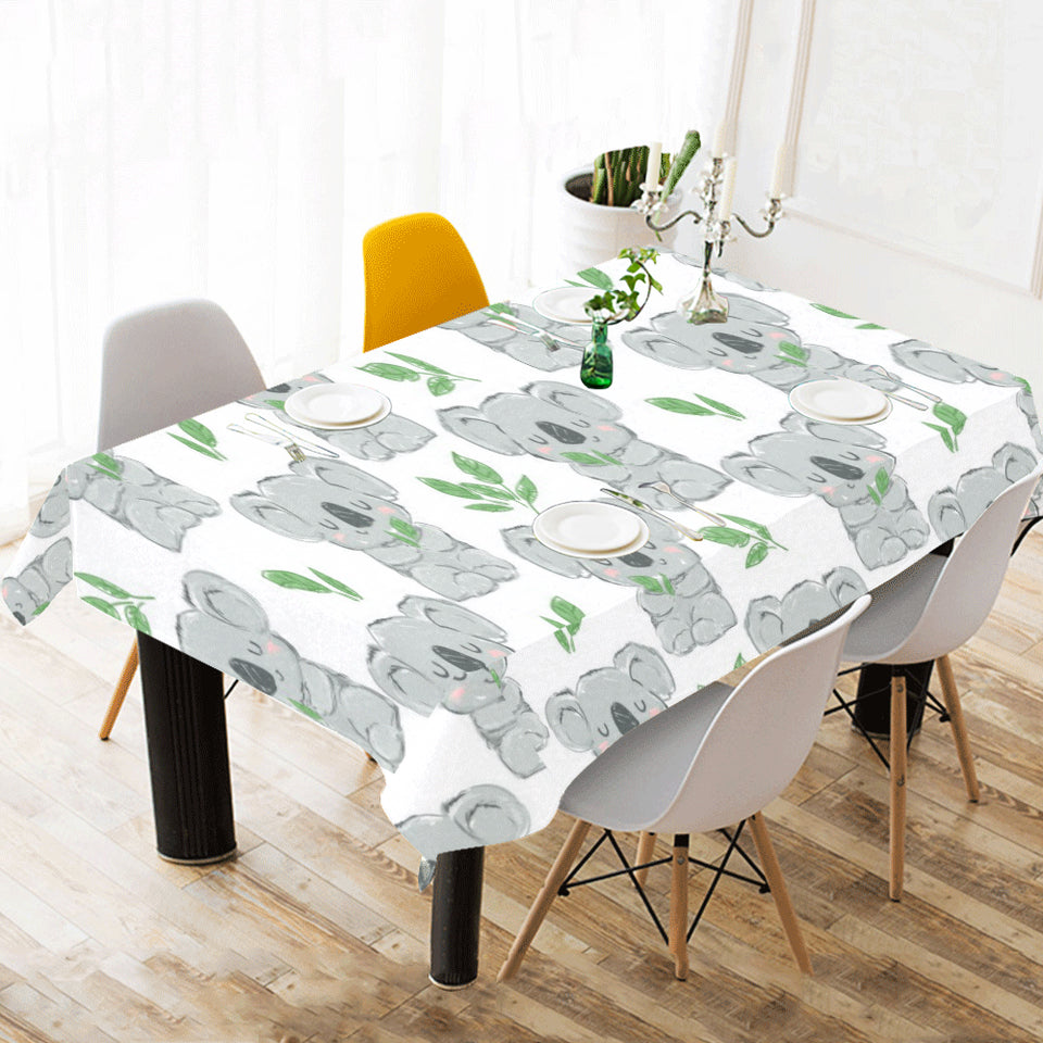 Hand drawn Koala leaves pattern Tablecloth