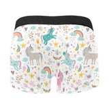 Colorful unicorn pattern Men's All Over Print Boxer Briefs Men's Underwear