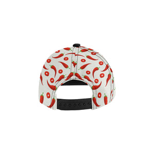 Chili pattern All Over Print Snapback Cap