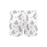 Watercolor cute rabbit pattern Men's Swimming Trunks